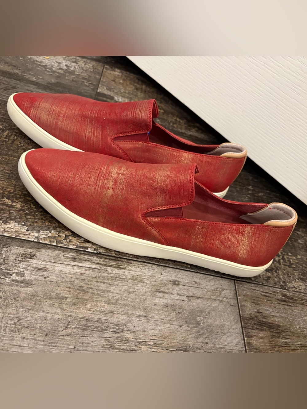 MARK NASON LOS ANGELES Men's Slip-On Casual Shoes in Red NWOT